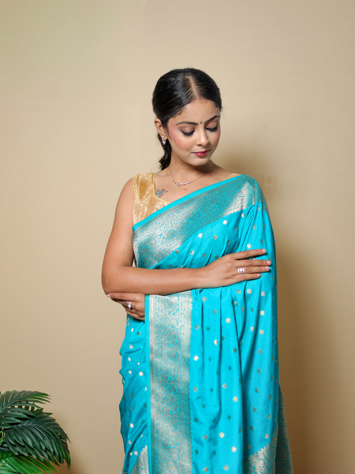 Sky – Banarasi Georgette Saree